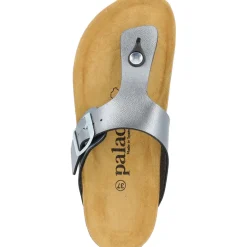 Palado Kos PL Metallic, Zehentrenner, Damen, Anthrazit