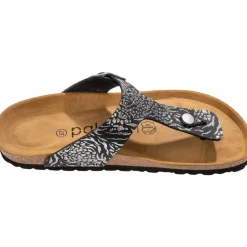 Palado Kos Prints, Zehentrenner, Damen, Orna Schwarz