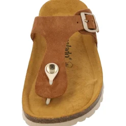 Palado Kos Suede Premium Leather, Zehentrenner, Damen, Braun