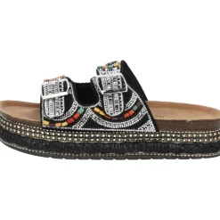 Palado Luberos by Sila Sahin, Plateau-Pantoletten, Damen, Schwarz