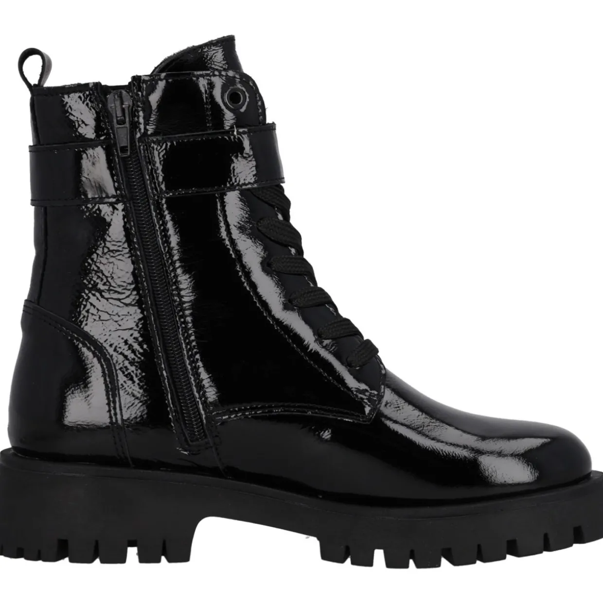 Palado Luilla, Schnürstiefel, Damen, Schwarz Lack