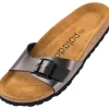 Palado Malta Arizona, Pantoletten, Damen, Metallic Antra
