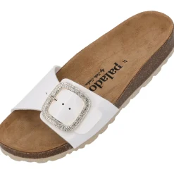 Palado Malta BX by Sila Sahin, Pantoletten, Damen, Weiß Lack