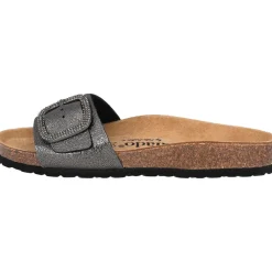 Palado Malta BX by Sila Sahin, Pantoletten, Damen, Anthrazit Metallic
