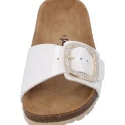 Palado Malta BX by Sila Sahin, Pantoletten, Damen, Weiß Lack