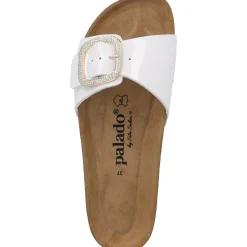 Palado Malta BX by Sila Sahin, Pantoletten, Damen, Weiß Lack