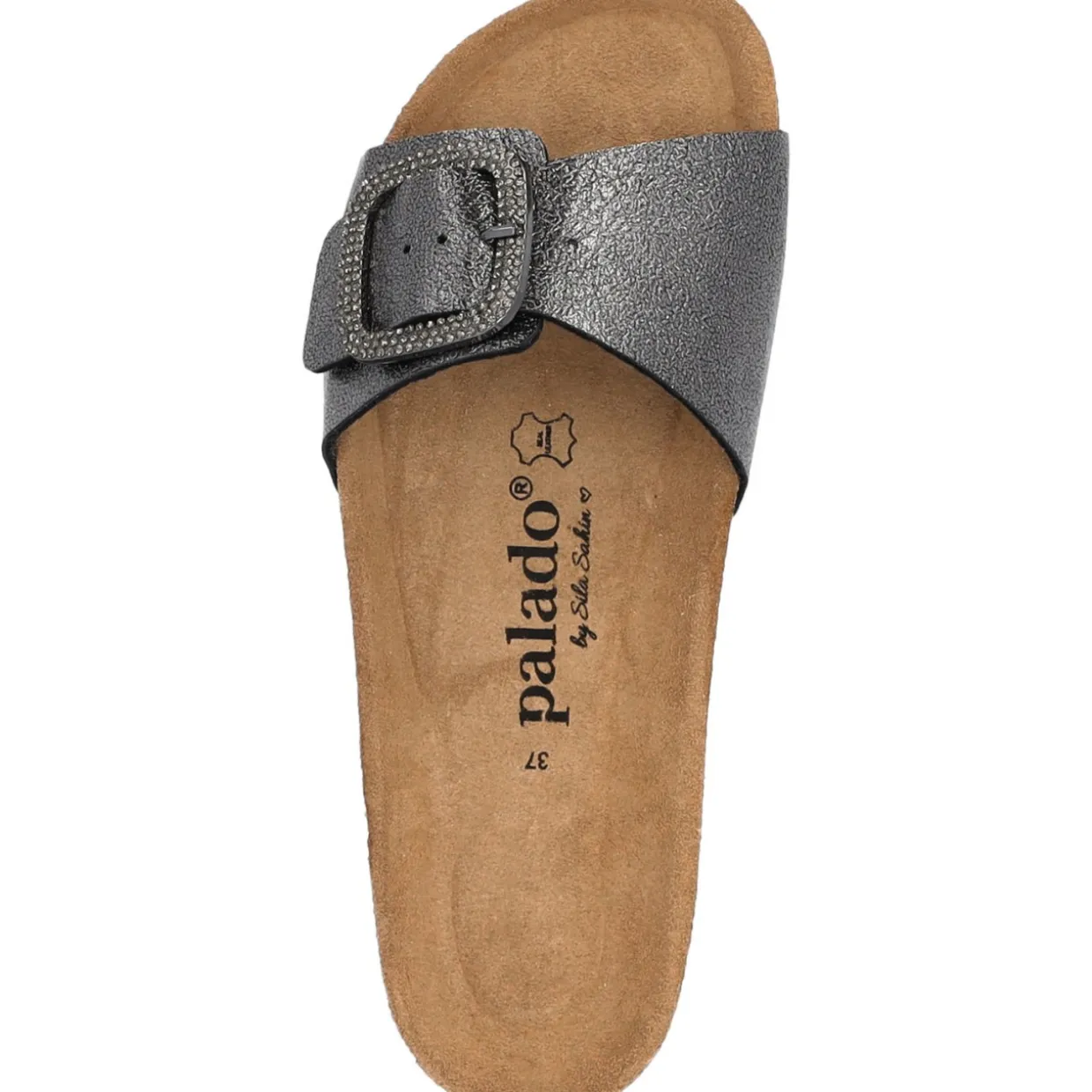 Palado Malta BX by Sila Sahin, Pantoletten, Damen, Anthrazit Metallic