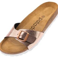 Palado Malta Coralino, Pantoletten, Damen, Metallic Snake Rose