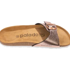 Palado Malta Coralino, Pantoletten, Damen, Metallic Snake Rose