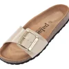 Palado Malta EGS Lack, Pantoletten, Damen, Beige/Schwarz