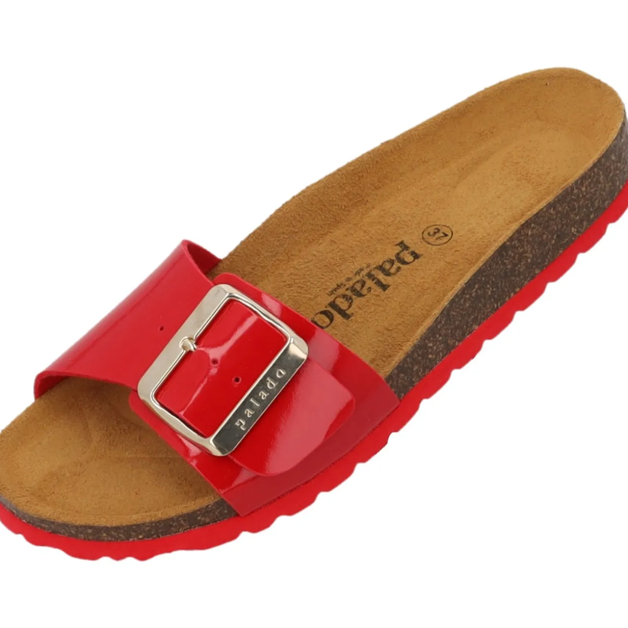 Palado Malta EGS Lack, Pantoletten, Damen, Rot/Rot