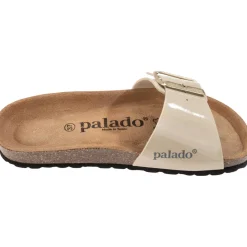 Palado Malta EGS Lack, Pantoletten, Damen, Beige/Schwarz