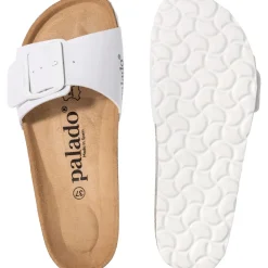 Palado Malta EGS Lack, Pantoletten, Damen, Weiß/Weiß