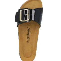 Palado Malta EGS Lack, Pantoletten, Damen, Schwarz/Gold