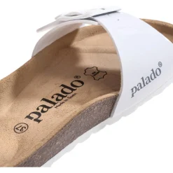 Palado Malta EGS Lack, Pantoletten, Damen, Weiß/Weiß