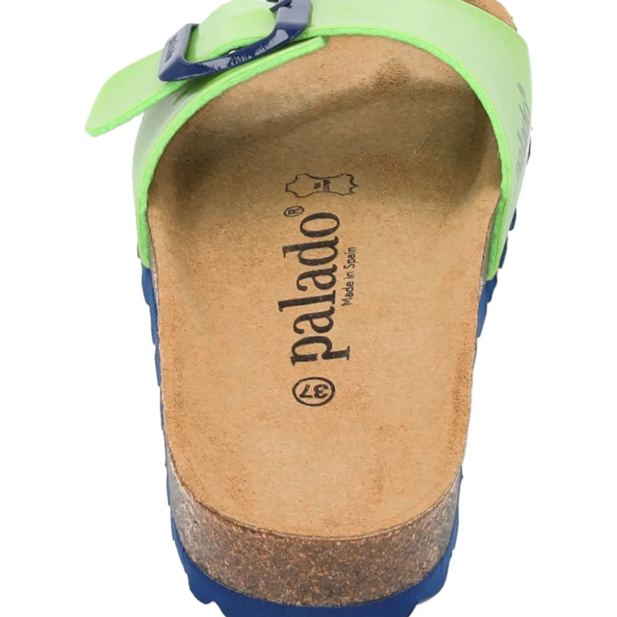 Palado Malta EGS Lack, Pantoletten, Damen, Hellgrün/Blau
