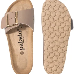 Palado Malta EGS Matt, Pantoletten, Damen, Dunkelbeige