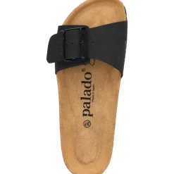 Palado Malta EGS Matt Premium Leather, Pantoletten, Damen, Schwarz