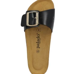 Palado Malta EGS PL, Pantoletten, Damen, Schwarz Lack