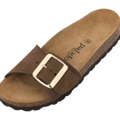 Palado Malta EGS Velours Premium Leather, Pantoletten, Damen, Dunkelbraun