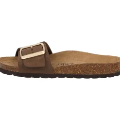 Palado Malta EGS Velours Premium Leather, Pantoletten, Damen, Dunkelbraun