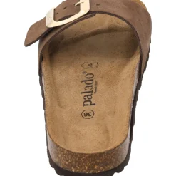 Palado Malta EGS Velours Premium Leather, Pantoletten, Damen, Dunkelbraun