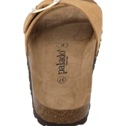 Palado Malta EGS Velours Premium Leather, Pantoletten, Damen, Hellbraun