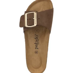 Palado Malta EGS Velours Premium Leather, Pantoletten, Damen, Dunkelbraun