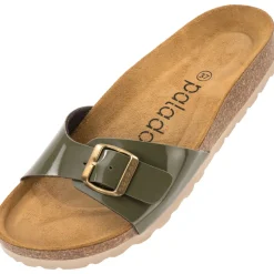 Palado Malta Lack, Pantoletten, Damen, Olive