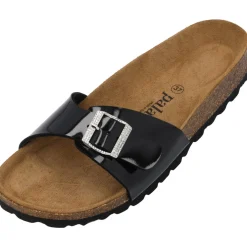 Palado Malta Lack SQS, Pantoletten, Damen, Schwarz