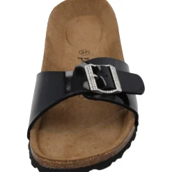 Palado Malta Lack SQS, Pantoletten, Damen, Schwarz