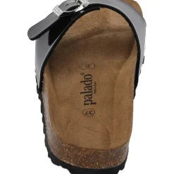 Palado Malta Lack SQS, Pantoletten, Damen, Schwarz