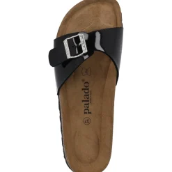 Palado Malta Lack SQS, Pantoletten, Damen, Schwarz