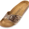 Palado Malta Metallic, Pantoletten, Damen, Print Schwarz Bronze