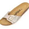 Palado Malta Metallic, Pantoletten, Damen, Beige/Beige
