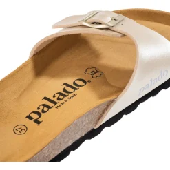 Palado Malta Metallic, Pantoletten, Damen, Gold/Schwarz