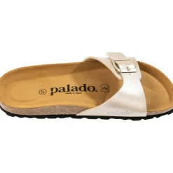 Palado Malta Metallic, Pantoletten, Damen, Gold/Schwarz
