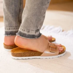 Palado Malta Metallic, Pantoletten, Damen, Rose/Rose