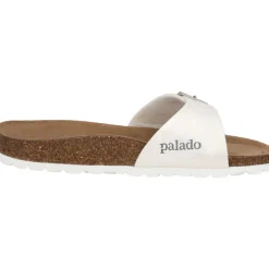 Palado Malta Metallic SQS, Pantoletten, Damen, Weiß