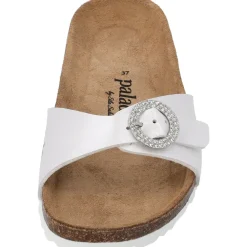 Palado Malta RD by Sila Sahin, Pantoletten, Damen, Weiß Metallic