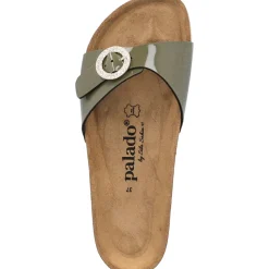 Palado Malta RD by Sila Sahin, Pantoletten, Damen, Khaki Lack