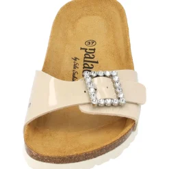 Palado Malta SQ by Sila Sahin, Pantoletten, Damen, Beige Lack