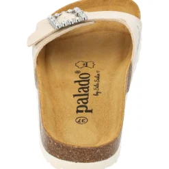 Palado Malta SQ by Sila Sahin, Pantoletten, Damen, Beige Lack