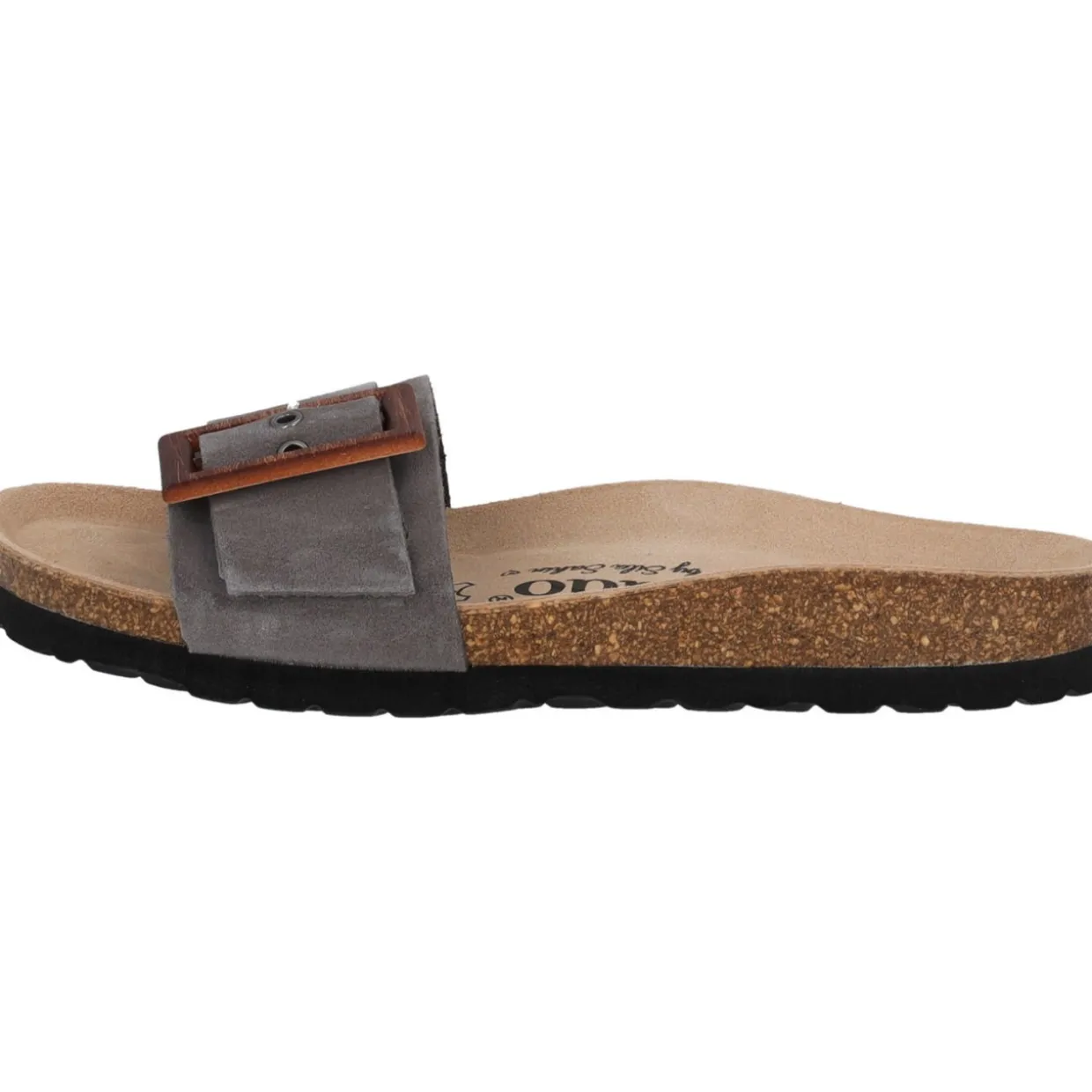 Palado Malta Wood by Sila Sahin, Pantoletten, Damen, Grau