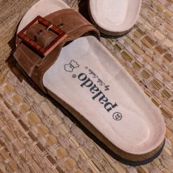 Palado Malta Wood by Sila Sahin, Pantoletten, Damen, Dunkelbraun