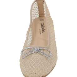 Palado Menera by Sila Sahin , Ballerinas, Damen, Beige Glitzer