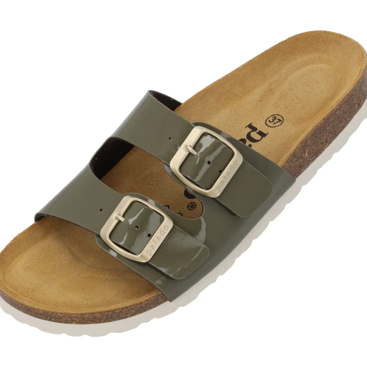 Palado Milos Lack, Pantoletten, Damen, Khaki