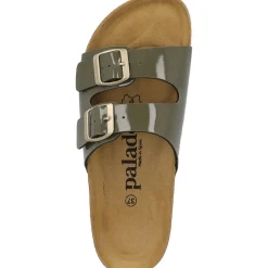 Palado Milos Lack, Pantoletten, Damen, Khaki