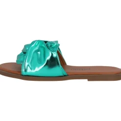 Palado Namar by Sila Sahin, Pantoletten, Damen, Grün Metallic