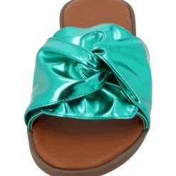 Palado Namar by Sila Sahin, Pantoletten, Damen, Grün Metallic